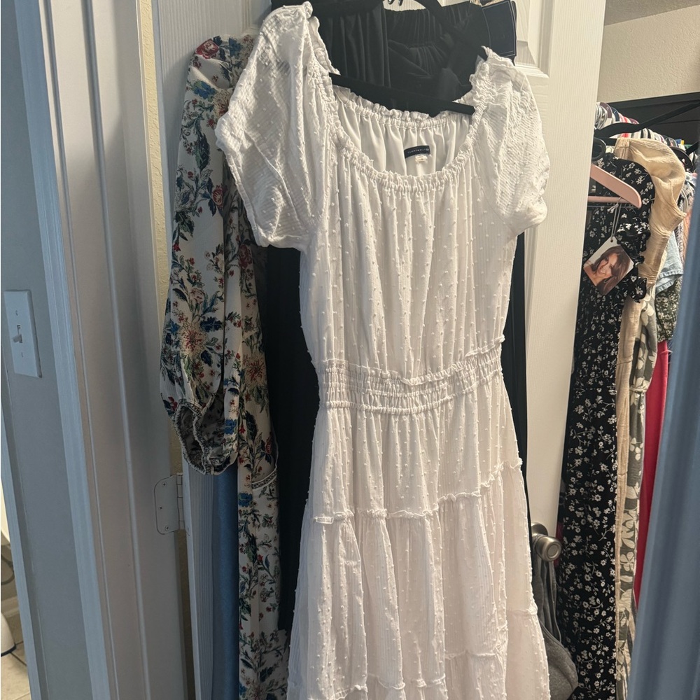 Elegant White Women's Dress